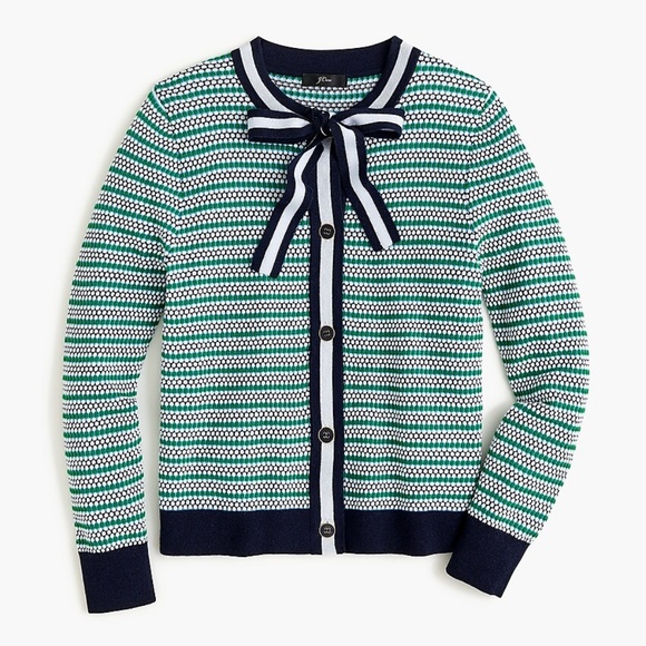 J. Crew Sweaters - Textured Cardigan with Tie Detail (NWT)